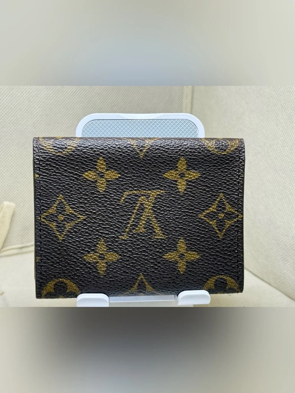 Authentic LOUIS VUITTON Monogram Enveloppe cult de Visite M62920 Card Case #...